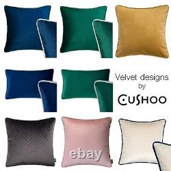 Velvet Cushions Rectangle Cushion Navy Blue Blush Pink Green Grey Sofa Case