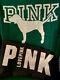 Victoria's Secret Pink Bling Campus Tee Shirt + Fleece Leggings Set Green Xl