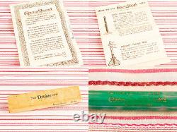 Vintage Conway Stewart Dinkie 526 Salmon Pink Green Flecks Fountain Pen Box New