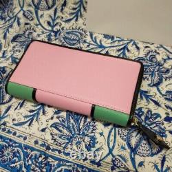 Vivienne Westwood Long Wallet Pink Green New 55VV317