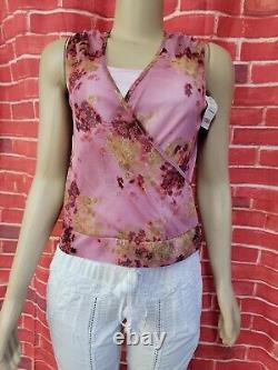 WANKO Size 36 Pink Red Green Floral Women's Cami under, Tank Top $299.00 NWT #D
