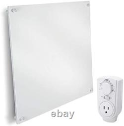Wall Mount Space Heater Panel with Thermostat Watt Convection Heater Home
