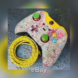 XBOX ONE ELITE WIRELESS CONTROLLER CUSTOM SKITTLES WithGREEN SCUF WithPINK/PUR LED