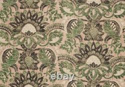Zoffany Curtain Fabric'POMEGRANATE PRINT' 3 METRES TUSCAN PINK/HUNTSMAN GREEN