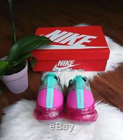 10 Femmes Nike Air Vapormax Flyknit 3 Multicolore Rose Vert En Cours D'exécution Ci7577 001