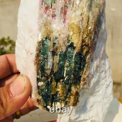 1278g Raw Rose Vert Tourmaline Quartz Cristal Gemme Rough Mineral Specimen