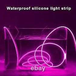 12V Bande lumineuse néon en silicone LED étanche pour éclairage intérieur et extérieur de la maison et de la voiture