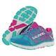 140 $ New Womens Taille 7,5 Salming Miles Recoil Athletic Shoe Green/pink