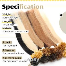 200G ÉPAIS Fusion de kératine Extensions de cheveux en U-Tip Remy Cheveux humains Pré-liés