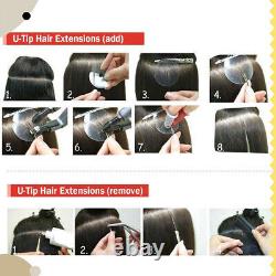 200G ÉPAIS Fusion de kératine Extensions de cheveux en U-Tip Remy Cheveux humains Pré-liés
