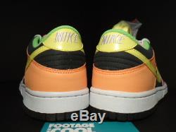 2010 Nike Dunk Low Highlighter Gris Jaune Rose Vert Orange 310569-071 Ds 7y 7