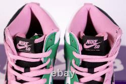 2020 Nike Sb Dunk High Pro Prm Invert Celtics Sz 11 Noir Rose Vert Cu7349 001