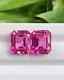 4 Carats De Diamant Naturel Certifié émeraude Rose, Coupe De Qualité D Vvs1 + 1 Cadeau Gratuit