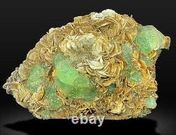 4 kg, spécimen de fluorite verte rose, spécimen de fluorite naturelle complètement gravé