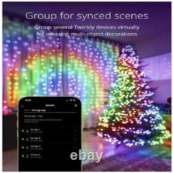 600 Lumières de Noël LED RGB+W 16 millions de couleurs 157,5 pieds pour l'intérieur