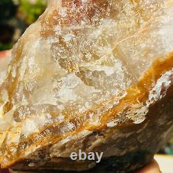 658g Raw Rose Vert Tourmaline Quartz Cristal Gemme Rough Mineral Specimen