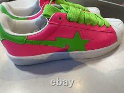 A Baignade Ape Skullsta Fs-004 Pink Green Sneaker Men Us10