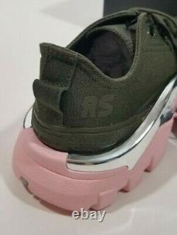 Adidas Raf Simons Vert Rose Détroit Runner Sneakers Chaussures Gift