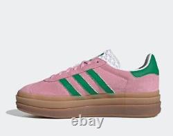 Adidas Women's Gazelle Bold IE0420 Rose vert décontracté