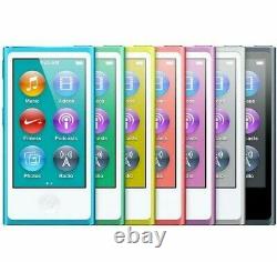 Apple iPod Nano 7ème 8ème Génération 16Go Or Bleu Argent Gris Noir Violet Rose