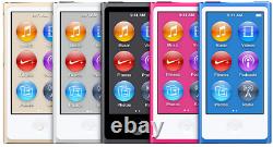 Apple iPod Nano 7ème 8ème Génération 16Go Or Bleu Argent Gris Noir Violet Rose