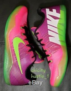 Basketball Kobe XI 11 Mambacurial Faible Rose Vert Violet 836183-635 Taille 10
