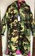Bnwt Green Pink Camo Dryrobe Advance Manches Longues, Taille Petite Sup Surf Swim
