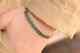 Bracelet Chaîne En Or Rose Plaqué 14k Avec Emeraude Verte De 4,50 Ct En Laboratoire, Taille Ronde