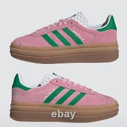 Chaussures Adidas Femme Gazelle Bold 'Rose Vrai/Vert' IE0420 Expeditedship