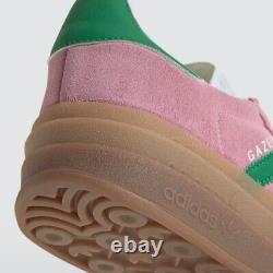 Chaussures Adidas Femme Gazelle Bold Rose Vrai/Vert IE0420 Expeditedship