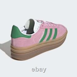 Chaussures Adidas Gazelle Bold pour femmes 'Rose Vrai/Vert' IE0420 Expédition express