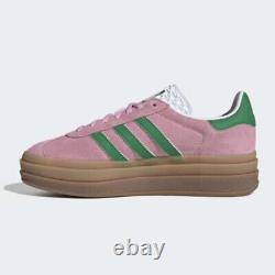 Chaussures Adidas Gazelle Bold pour femmes 'Rose Vrai/Vert' IE0420 Expédition express