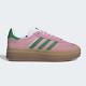 Chaussures Adidas Gazelle Bold Pour Femmes "true Pink/green" Ie0420 Expédition Accélérée