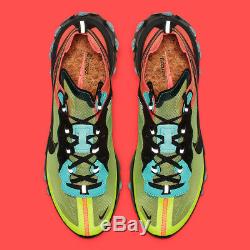 Chaussures Hommes Nike React Element 87 Aq1090-700 Volt Aurora Vert Racer Rose 2019