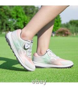 Chaussures de golf pour femmes antidérapantes légères respirantes et souples à dégradé de couleur