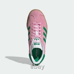 Chaussures de sport Adidas Originals Gazelle Bold rose et vert pour femmes, taille IE0420