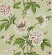 Colefax Et Fowler Curtain Fabric Design Giselle 7.6 Metre Pink/green 100% Linen