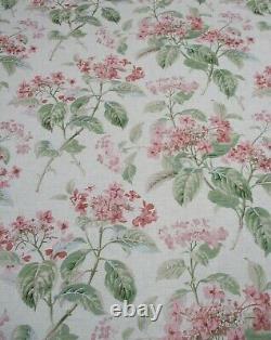 Colefax - Fowler Rideau Fabric’eloise Rose/green' 12 Mètres 100% Lin