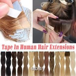 Déstockage - Bandes d'extensions de cheveux humains Remy en ruban adhésif pour la peau - ÉPAISSEUR TÊTE COMPLÈTE Mèches en surbrillance