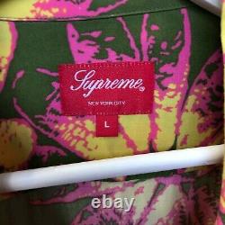 Ds New Supreme Daisy Rayon Shirt Vert/pink L Large Bogo Box Logo