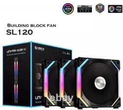 Éventail Lian LI Uni Sl120 Black Multi-pack Avec Contrôleur Choisissez Ventilateur Qté Unifan