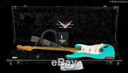 Fender Custom Shop 1957 Reliure Lourde Strat Seafoam Vert Sur Rose Paisley (951)