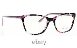 GUESS GU2673 Purple Havana 083 Monture de lunettes optiques en plastique pour femmes 53-17-140