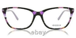 Guess Gu2673 Purple Havana 083 Lunettes De Vue Optiques En Plastique Pour Femmes Cadre 51-17-140