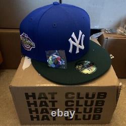 Hat Club Exclusive 7 3/8 Jae Conseils Yankee Vert Bleu Deux Tons Rose Uv Brim Bottom