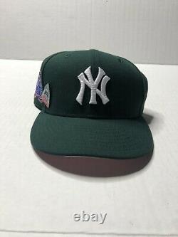 Hat Club Exclusive New York Yankees Green 1978 75e Série Mondiale Hat Rose Uv 7
