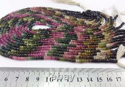 Incroyable Rose 4mm, Vert, Tourmaline Multicolore Facettée Perles Rondes 14 Longues 10pc