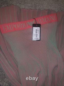 Jupe plissée bicolore EMPORIO ARMANI rose et verte Taille US 4 IT40 NWT