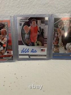 Lamelo Ball Prizm Auto Lot! Pink Red Green Rwb Cracked Ice Invest