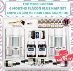 Le set de flacon Mossi London 6 mois + ensemble capillaire avec 2 shampooings supplémentaires